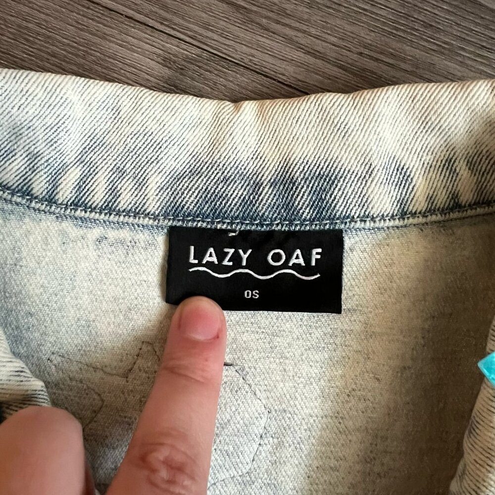 Lazy Oaf My Collection Oversized Denim Jacket Emb… - image 5